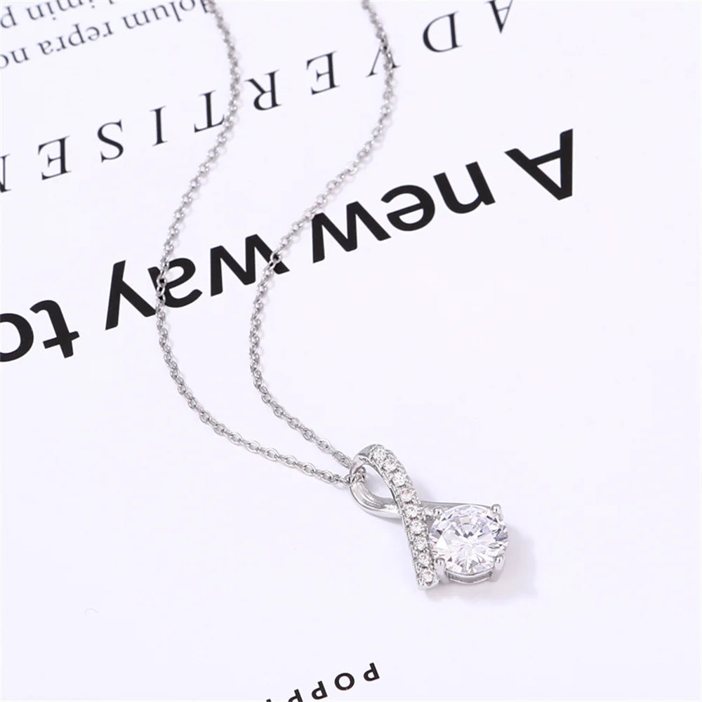 Vintage Soulmate Necklace for Women with Red LED Wooden Gift Box Luxury Designer Jewelry Lover Birthday Valentine'S Day